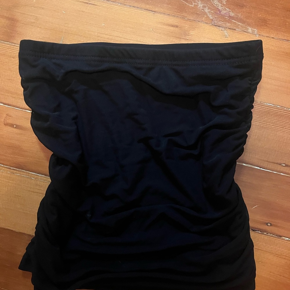 Black Strapless Top